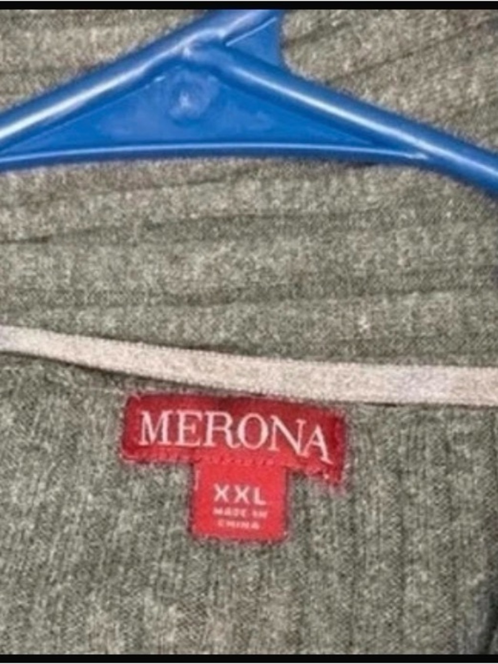 Merona Gray Open-Front Ribbed Cardigan - Picture 2 of 2